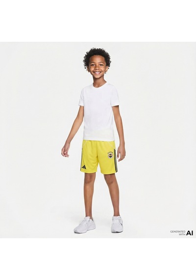 Adidas Fenerbahçe 25-26 Çocuk Sarı Futbol Deplasman Şortu Kd7310 Sarı