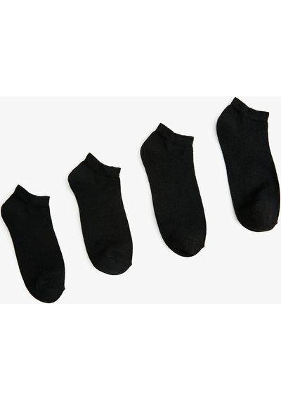 Koton Basic 4'lü Patik Çorap Seti Siyah 4sam80012aa 4SAM80012AA999 Siyah