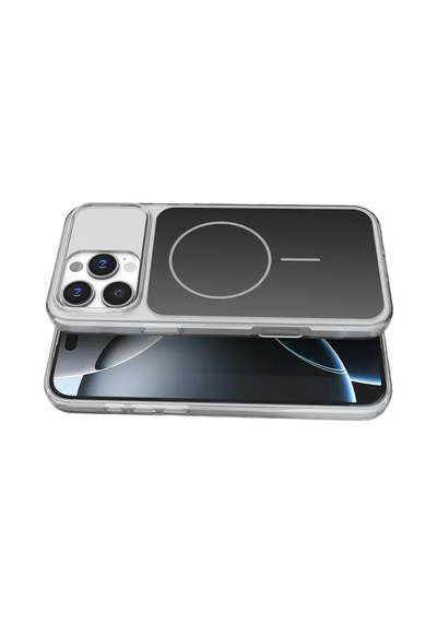 Joko Apple İphone 16 Pro Max Bruma Magsafe Kapak - Siyah Şeffaf