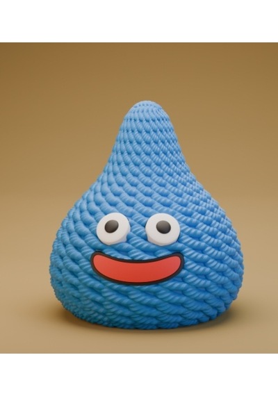 Rgü Görünümlü Mavi Slime Figürü - 3d Baskı Oyun Karakteri - Tatlı Gamer Hediyesi - Dekoratif Modern Obje