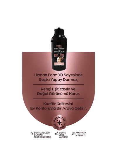 Softto Plus Expert Women Light Brown Hair Color Açık Kahverengi Geliştirilmiş Formül Doğal Görünüm 400 Ml