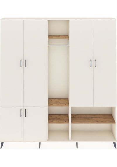 Arges Dolap 15 Raflı 5 Kapaklı Tek Askılı 220x30x243 Aytaşı-aytaşı/çam Aytası/atlas Çam Arges Dolap 15 Raflı 5 Kapaklı Tek Askılı 220x30x243 Aytaşı-aytaşı/çam Aytası/atlas Çam