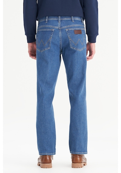 Texas Pamuklu Straight Fit Cepli Esnek Jean Kot Denim Pantolon Wrangler Mavi