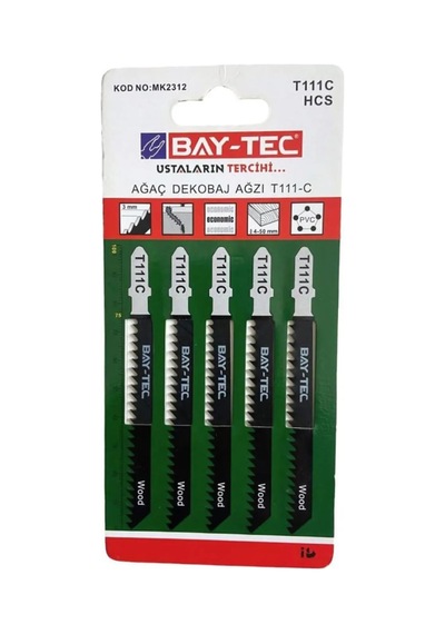 Cateksss Bay-tec Ahşap Dekobaj Ucu T-111 1 Paket / 5 Adet - 15 Li Paket