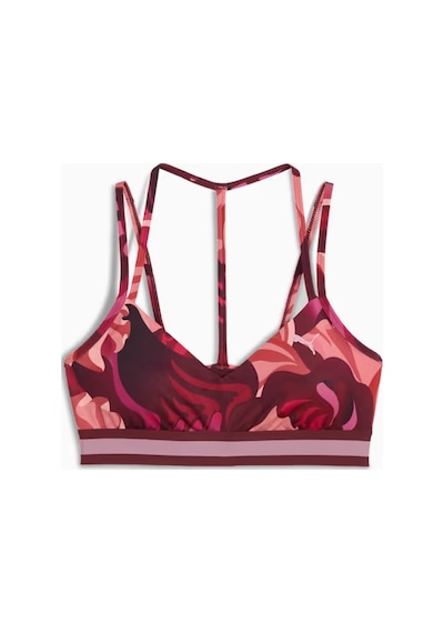 Puma Floral Rıbbon Low Bra Sporcu Sütyeni 52749496 Bordo