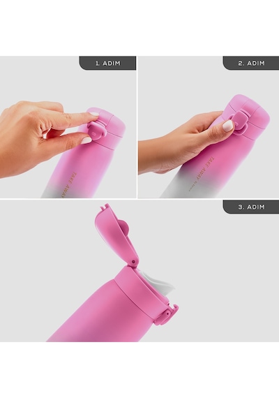 Karaca Skyfall Çelik Sızdırmaz Termos 350 Ml Fuşya Fuşya