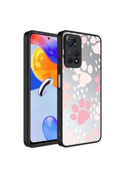 Xiaomi Redmi Note 11 Pro 5g Kılıf Aynalı Desenli Kamera Korumalı Parlak Zore Mirror Kapak Pati