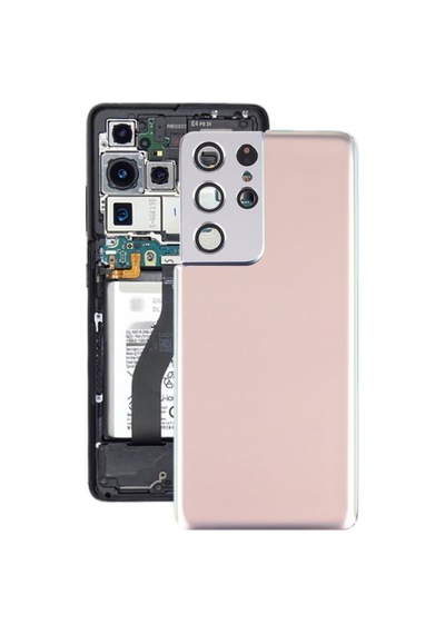 Cbtx Samsung Galaxy Uyumlu S21 Ultra 5g Pil Arkakapak Kamera Lens Kapağı Altın