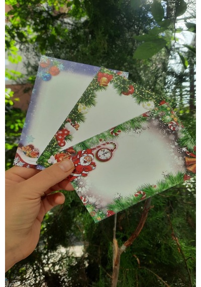 15 Adet 3 Model Yılbaşı Tebrik Kartı - Kuşe Kart - Hd Baskı - 10x15 Cm - Yılbaşı Hediye Mesaj Kartı