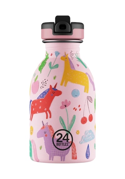 Kids Bottle Magic Friends Paslanmaz Çelik Çocuk Su Matarası 250 Ml Pembe