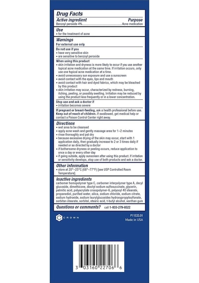 Panoxyl Akne Karşıtı Yüz Yıkama Jeli 170 G