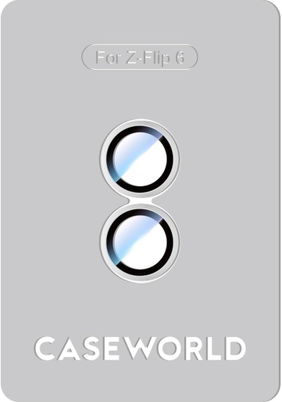 Galaxy Z Flip 6 Uyumlu Caseworld Alloy Serisi Oleofobik Anti Reflective Kamera Lens Koruyucu Gümüş