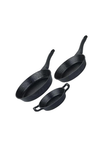 Dmr Life Döküm Granit 3 Parça Tava Sahan Set 20-24-28cm Çok Renkli