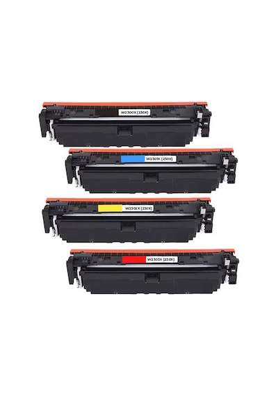 Hp 4203 Mfp4303 230x Çipli Uyumlu Toner Set Yüksek Kapasite W2300x W2301x W2302x W2303x 4 Renk
