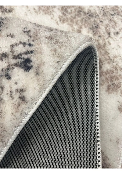 Raschel Carpet Çizgi Desenli Kahverengi Kaymaz Taban Kalın Peluş Halı - Yolluk Yüksek Kalite