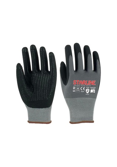 Starline E-92 Micro Köpük Puanlı Nitril Kaplamalı İş Eldiveni