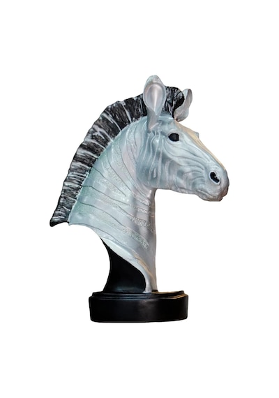 Simli Desenli Köpüklü Zebra Heykeli Vahşi Yaratık Figürü, Dekoratif Mükemel Orijinal Tasarım Diğer