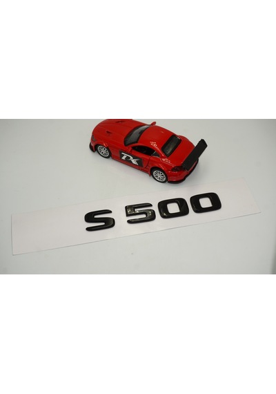 S 500 Bagaj Parlak Siyah ABS 3M 3D Yazı Logo
