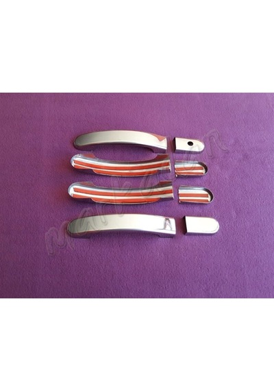 Woc Chrome Ford Fiesta Krom Kapı Kolu 2002-2008 4 Kapı Paslanmaz