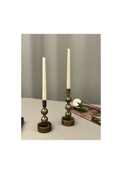 Campana Eskitme Gold 2'li Şamdan & Mumluk Dekorasyon Seti Eskitme Gold - 873873219 Eskitme Gold