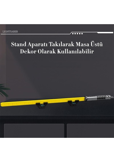 Reobrix 99012 Işın Kılıcı Sarı Yaratıcı Yapı Blok Seti Building Blocks Lightsaber - 598 Parça