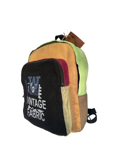 Old Cotton Cargo Kaliteli Tek Bölmeli Vintage Salaş Disayn Günlük Sırt Gezi Okul Kamp Çantası 32 Cm X 38 Cm Siyah