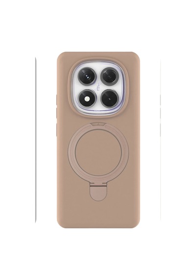 Xiaomi Redmi Note 14 Pro 4g Regal Magsafe Standlı Kapak - Çöl Titanyum 0.2M-Çok Renkli