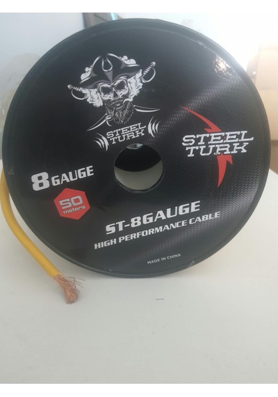 Steeltürk 8 Ga Kablo 50 Metre Sarı