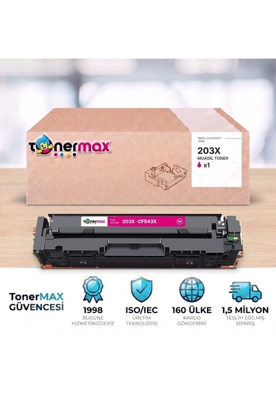 Hp Color Laserjet Pro M254dnw Cf543x Kırmızı Uyumlu Toner Çipli