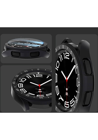 Galaxy Watch 6 Classic 43mm Sert Pc Kasa Ve Ekran Koruyucu Sport Watch Gard 29