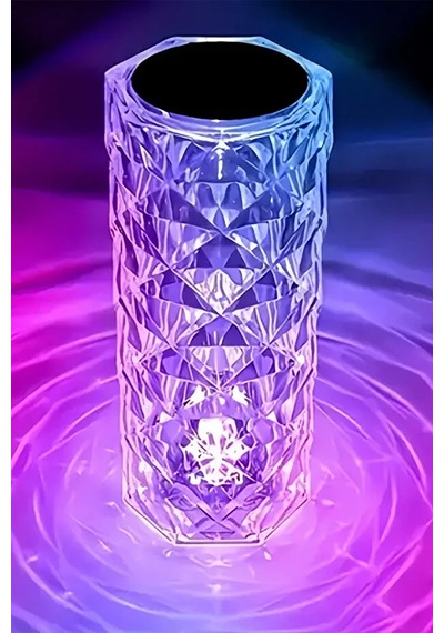 Kumandalı Ve Dokunmatik Kristal Masa Lambası Diamond Table Lamp Usb Charging Touch Lamp