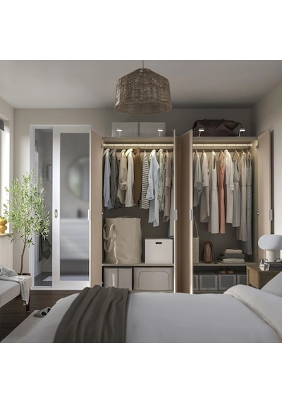 Ikea Çok Renkli Geniş Kapaklı Gardırop 200x60x201 Cm