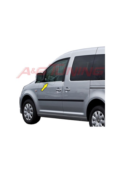 Vw Caddy Krom Cam Çıtası 2004 - 2015 Arası Paslanmaz Çelik N11.4555