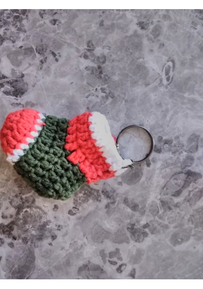 Noel Pabucu Yılbaşı Anahtarlık 4cm 6cm