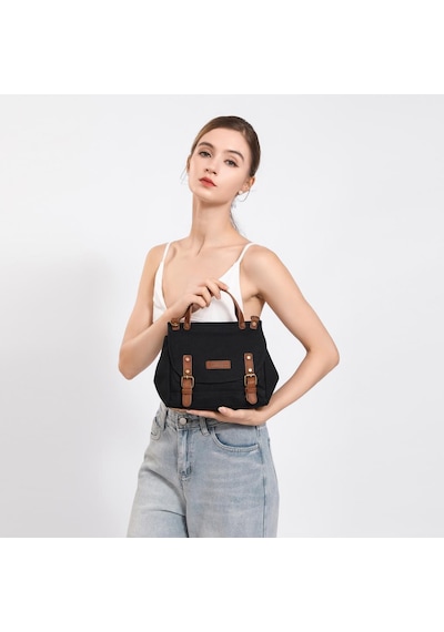 Kanvas Kumaş Kadın Çantası Elden Tutmalı Smart Bags 1327 Bej