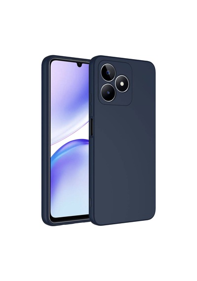 Forzacase Realme C53 İle Uyumlu Liquid Serisi İçi Kadife Lansman Silikon Kılıf Lacivert
