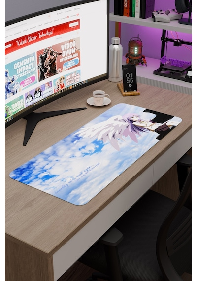 Angel Beat S Anime V1 - 70x30 Xl Gaming Kauçuk Kaymaz Taban Mouse Pad Fare Altlığı