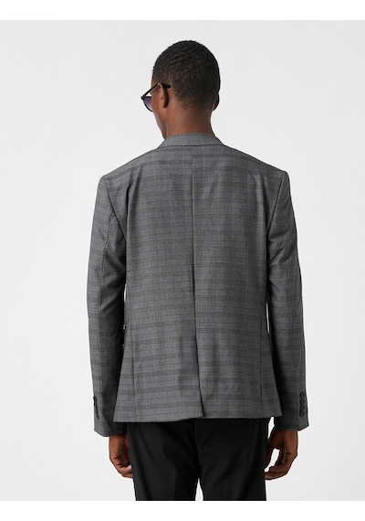 Koton Ekoseli Blazer Ceket Gri Ekose 3wam50021hw 3WAM50021HW0C3 Gri Koton Ekoseli Blazer Ceket Gri Ekose 3wam50021hw 3WAM50021HW0C3 Gri