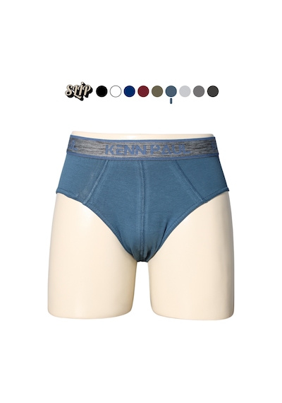 Kp 3'lü Erkek Düz Pamuklu Renkli Boxer Slip Boxer Haki Bordo