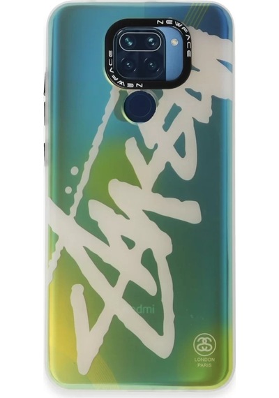Newface Xiaomi Redmi Note 9 Kılıf Estoril Desenli Kapak - Estoril - 2 Mavi