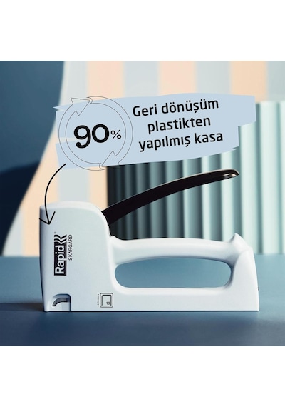 Rapid R13 Skärgård Açık Mavi Mekanik El Zımba Tabancası 5001618
