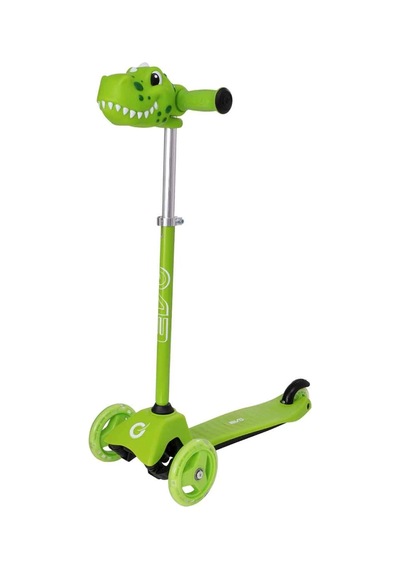 Dino 3 Teker Işıklı Scooter Nessiworld Yeşil