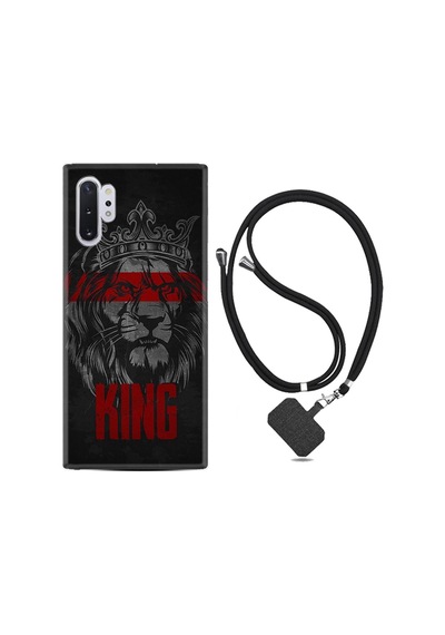 Samsung Samsung Galaxy Uyumlu Note 10 Plus Kılıf Resimli Desenli Silikon Boyun Askılı King 1894