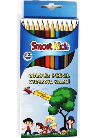 Smart Kıds Kuru Boya Tam Boy 12 Renk 2963