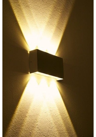 Elektrikle Çalışır, 12 Watt Amber Işık Ledli, İç Ve Dış Mekan Aplik, Yüksek Işık Güçlü Led Aplik Amber