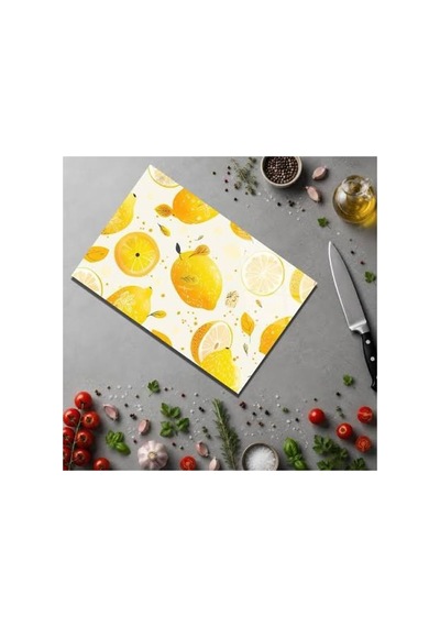 Zuki Cam Desenli Kesme Ve Doğrama Tahtası Farklı Renk Ve Desen Seçenekleri Şeffaf