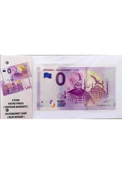 0 Euro Hatıra ve Parası - Sultanahmet Camii 2019 Föylü