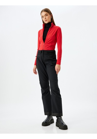 Koton Cepli Slim Fit Dik Yaka Fermuarlı Polar Sweatshirt Kırmızı 5wak10116ek Kırmızı
