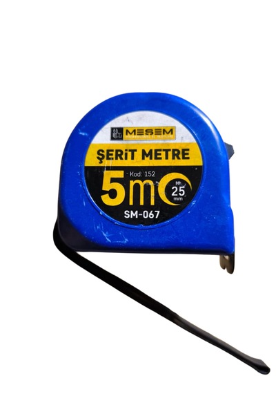 Meşem Şerit Metre 5mt 25mm