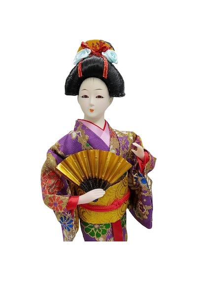 Japon Kimonolu Geyşa Bebek Kabuki Biblo 30 Cm No.14 Anime